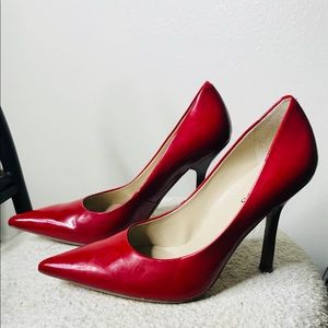 Guess Red Patten Leather heels